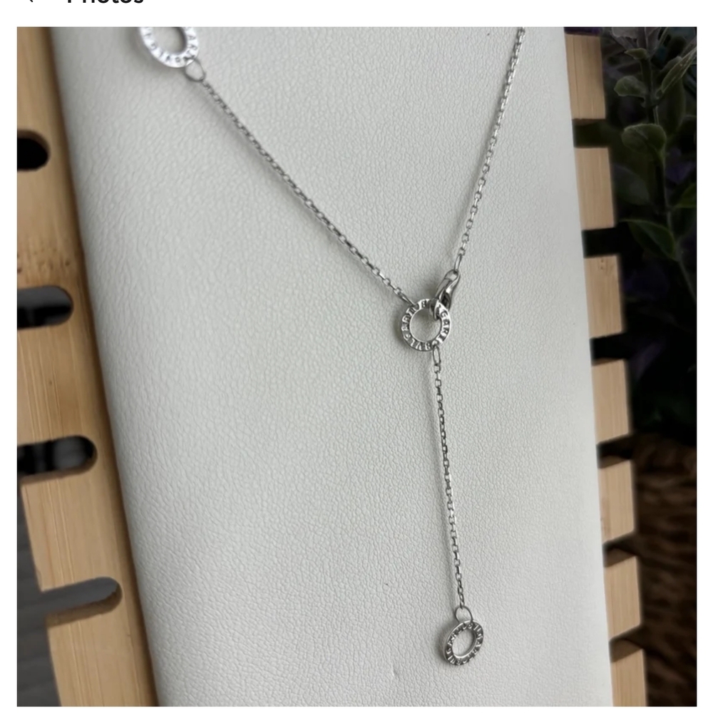 Elegant Solid 18k White Gold Necklace
